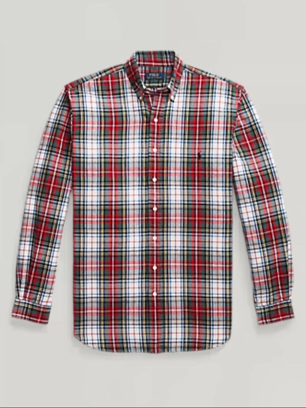 Polo Ralph Lauren Brushed Oxford Plaid Shirt Big & Tall